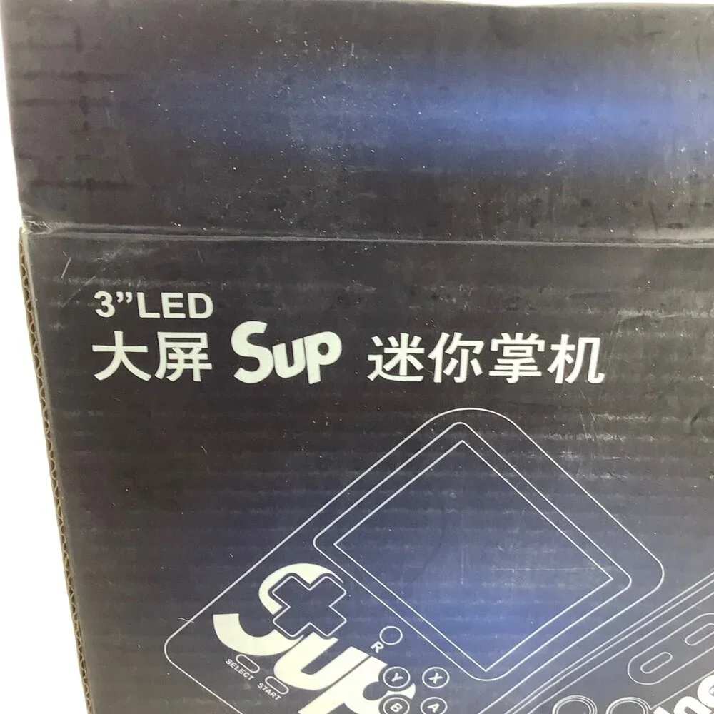 SUPCASE Mini Game Console 3”LED large Screen Sup Portable Black NEW NIB‎